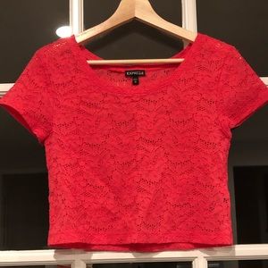 😍REDUCED😍 Express Lace Crop—so cute!